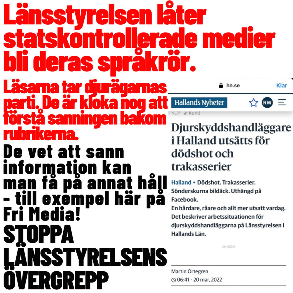 Länsstyrelsen Låter Statskontrollerade Medier Bli Deras Språkrör. - Vi ...