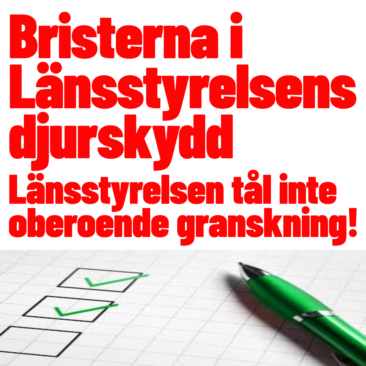 ﻿Bristerna I Länsstyrelsens Djurskydd - Vi Som Ska Stoppa ...