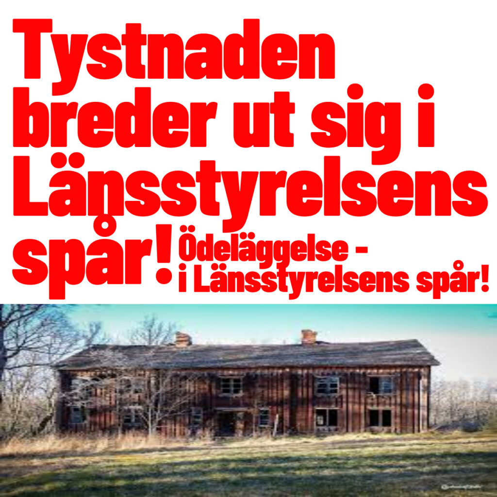 ﻿Tystnaden Breder Ut Sig I Länsstyrelsens Spår! - Vi Som Ska Stoppa ...